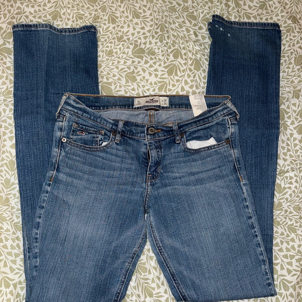 Hollister Women's Straight Leg Blue Jeans